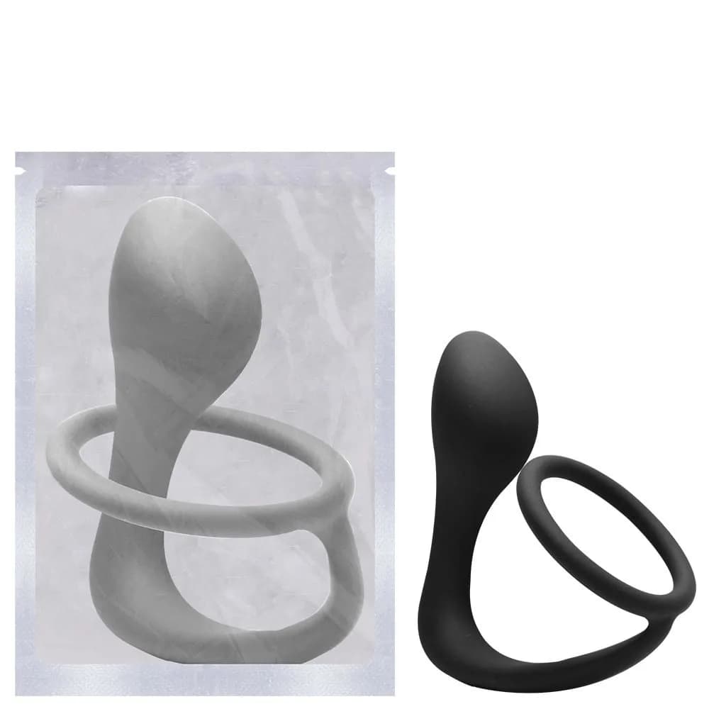 Anel Peniano Com Plug Silicone