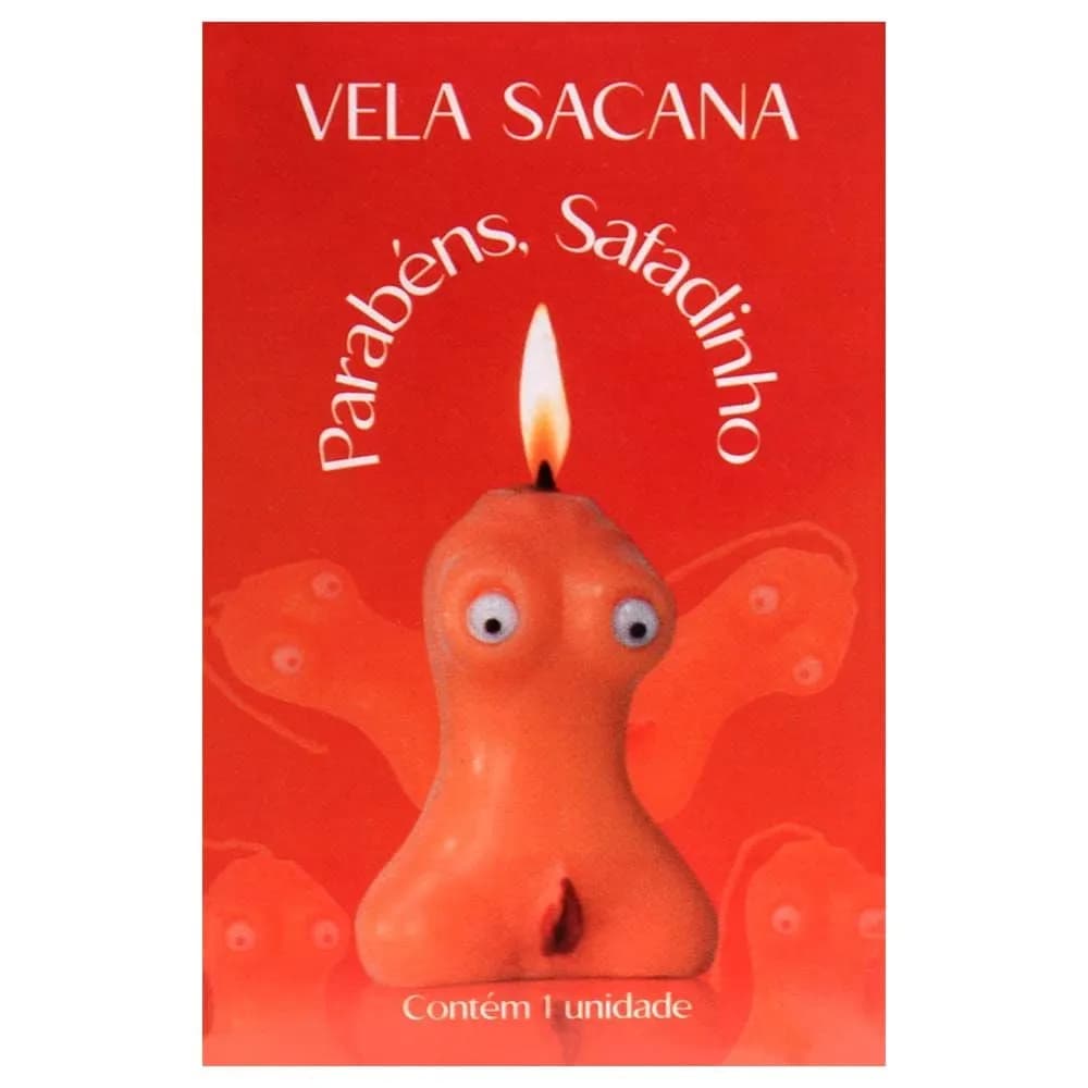 Vela Sacana Parabéns Safadinho Vagina Kgel