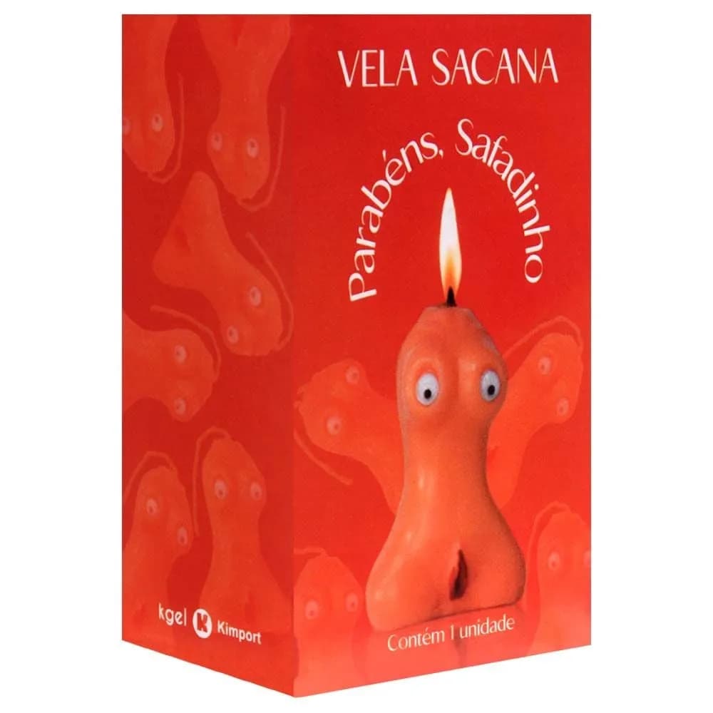 Vela Sacana Parabéns Safadinho Vagina Kgel