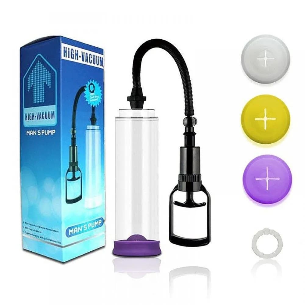 Bomba Peniana Manual Pump Com 3 Anéis Vipmix