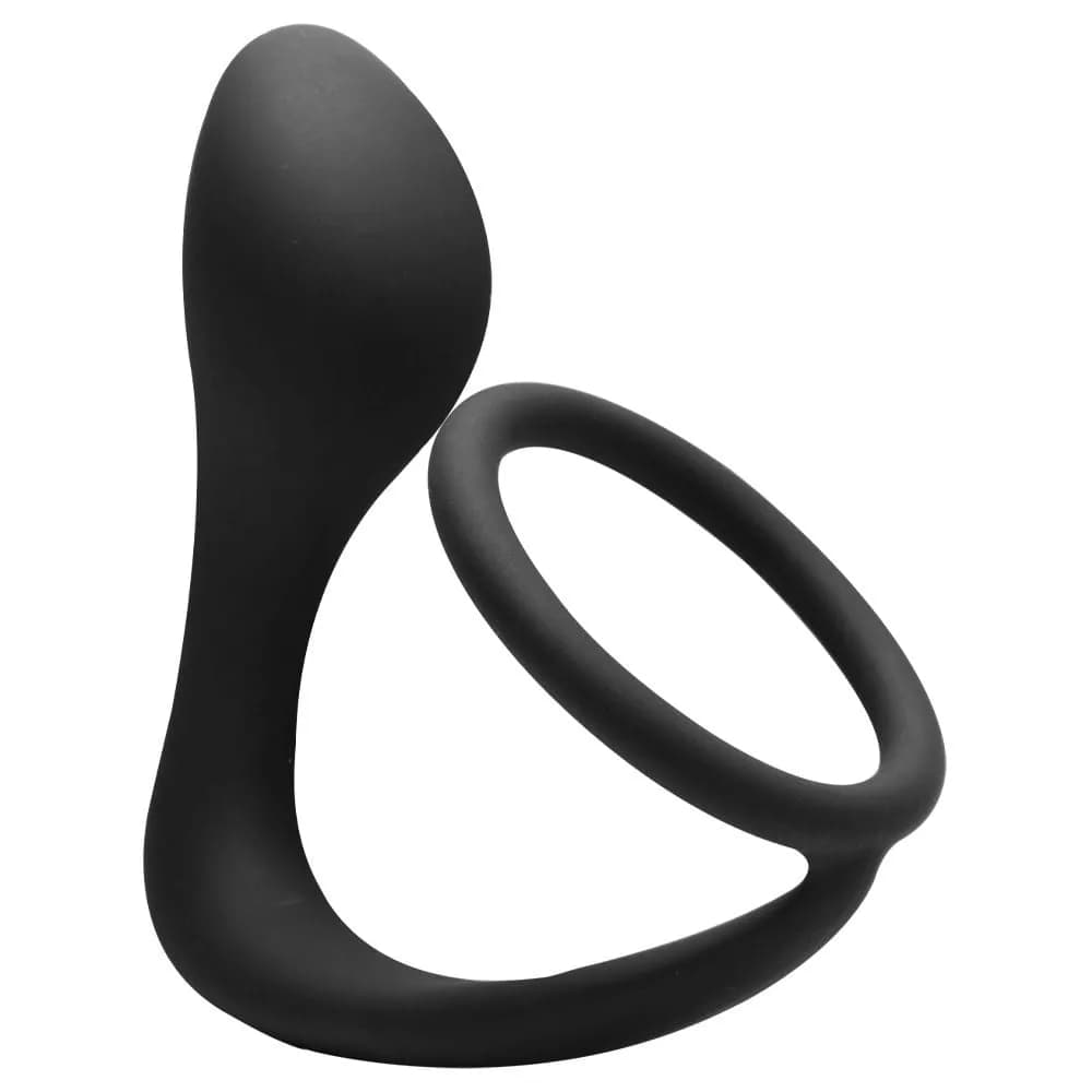 Anel Peniano Com Plug Silicone